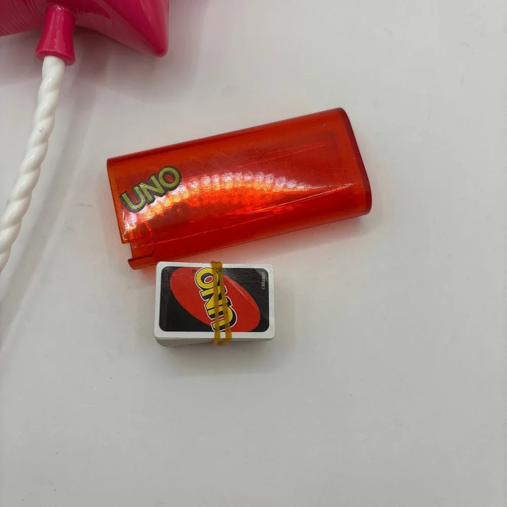 American‎ Girl Doll Pink Star Balloon Mini UNO Card Game Set Accessory